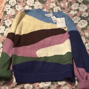 House of Sunny Multicolor Abstract Sweater